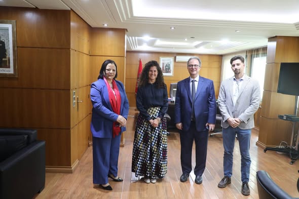 استقبال رئيسة بعثة المنظمة الدولية للهجرة بالمغرب